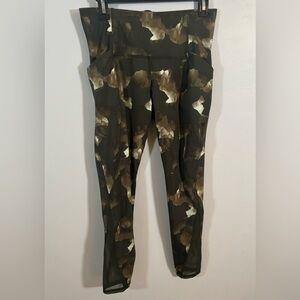 All in Motion Camo Leggings Women’s M High Waist Tie-Dye Stretch with Pockets